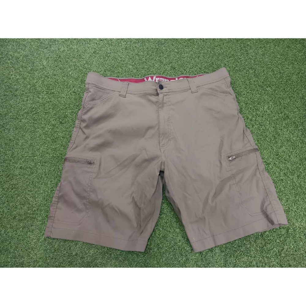 Wrangler Cargo Shorts Mens 38 Gray UPF 50+ Outdoor Performance Moisture Wicking